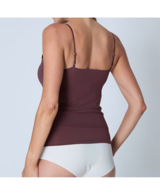 Women's Soft Seamless Camisole with Lace Trim