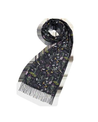 Wilderness Black Tassel Scarf