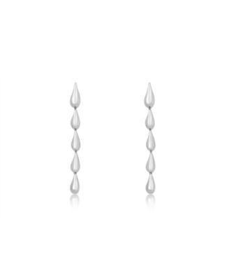 Teardrop Dangle Earrings Sterling Silver