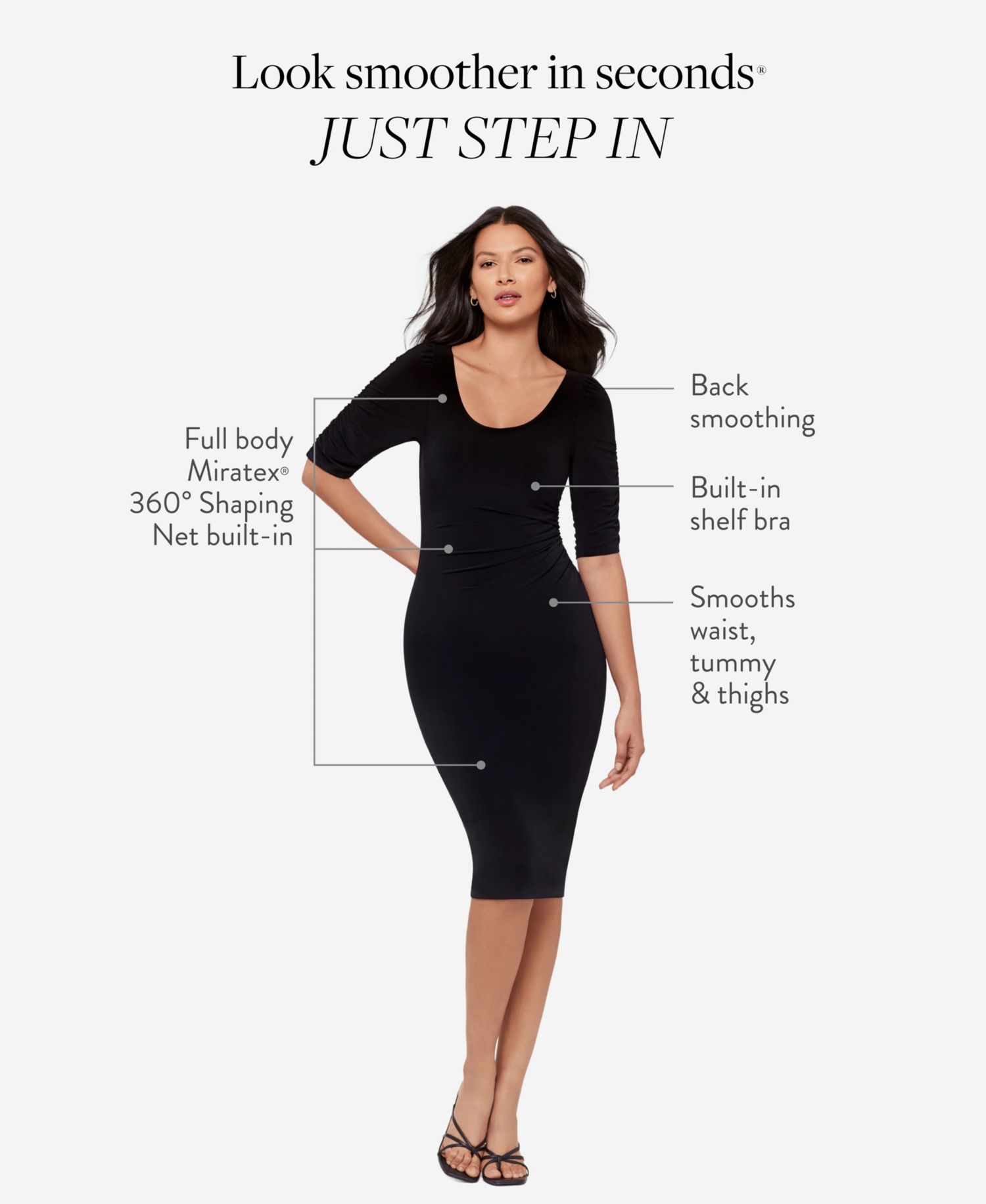 Women's Lumi Scoop Neck Shaping Dress