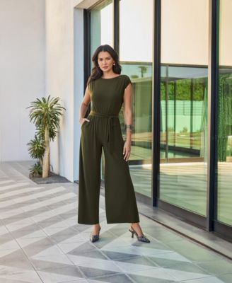 Women's Boat Neck Jumpsuit