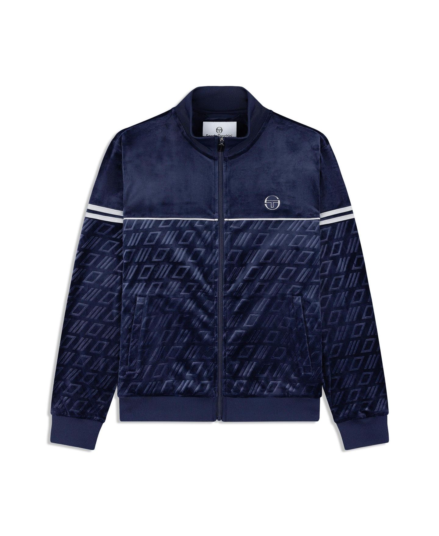 Мужская куртка Sergio Tacchini Bandiera Track, цвет: Синий, вариант 1 — фото 5