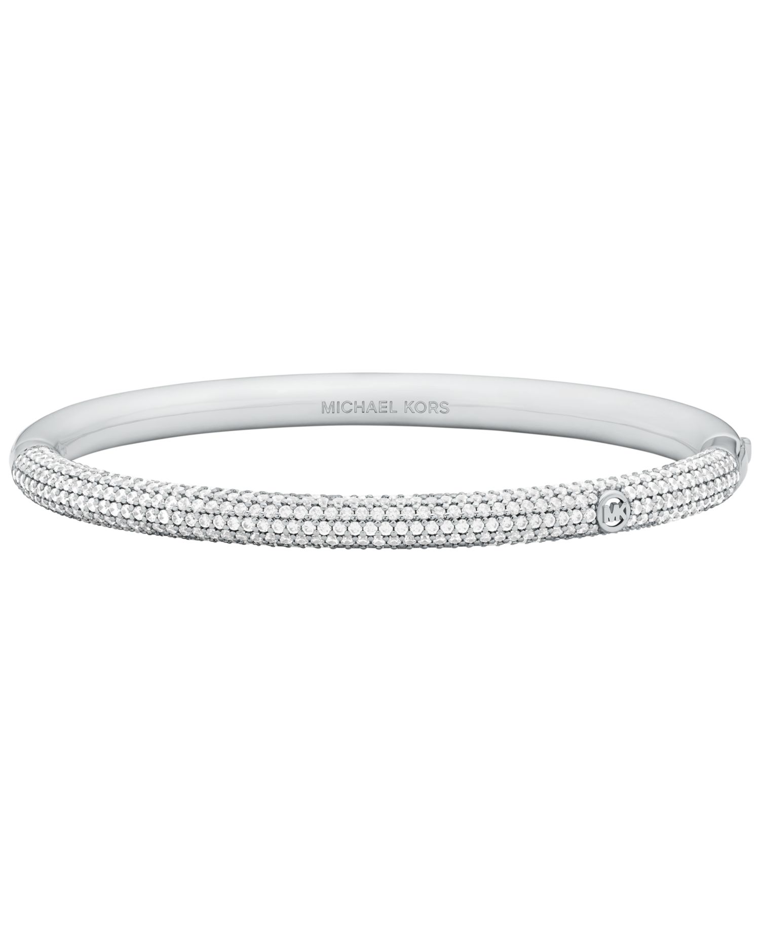 Pave Bangle Bracelet and Earring Set