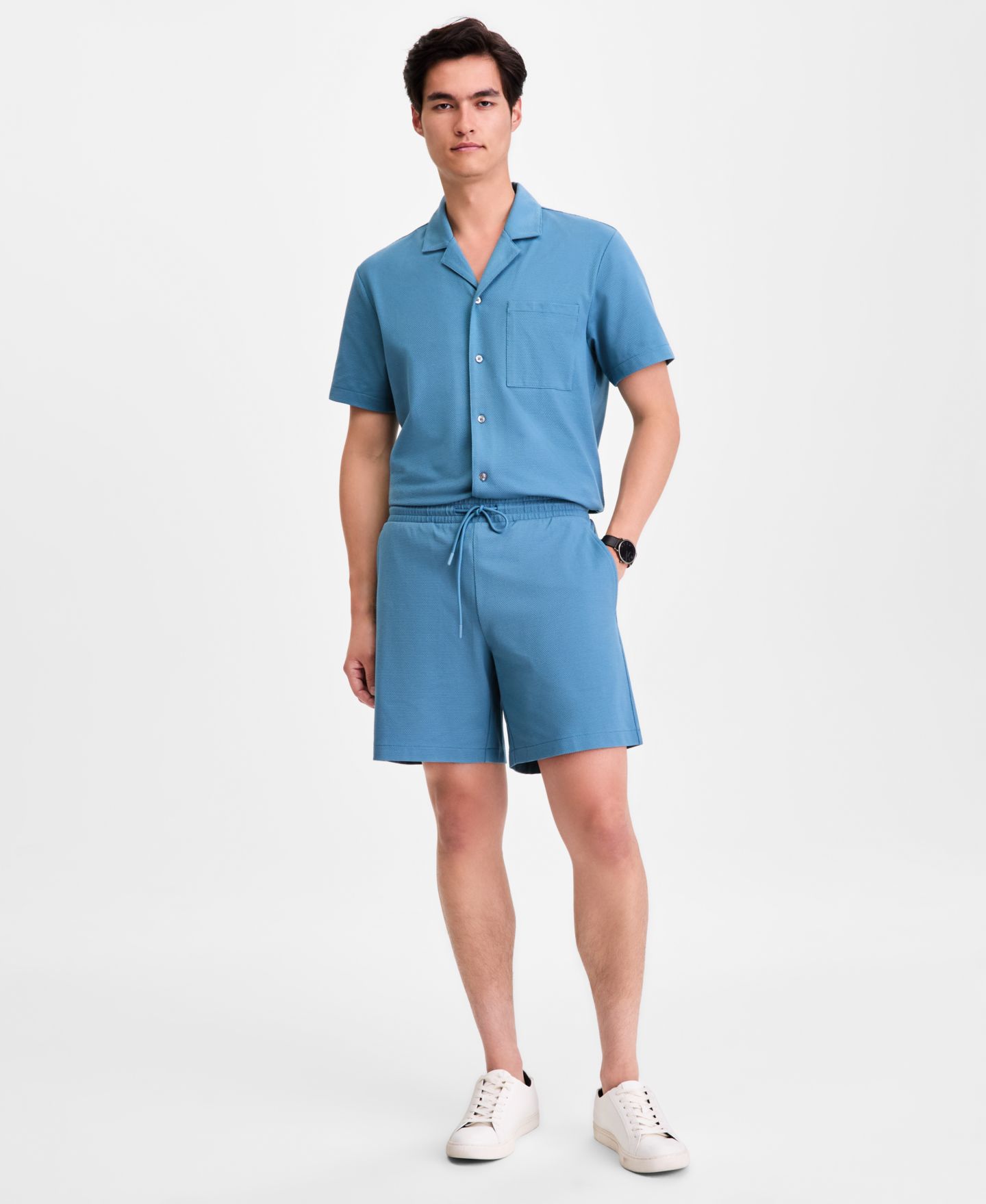 Мужские шорты Alfani Camp Shorts, Macy's Exclusive, цвет: Закатный — фото 1