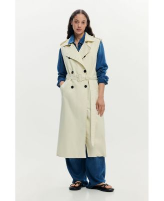 Women's Detachable trench coat combined