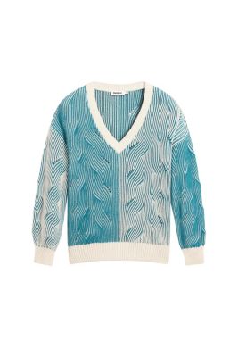 Women's Two-tone knitted sweater