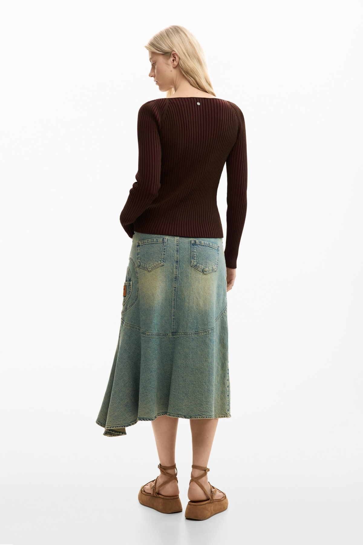 Desigual Women's Fine Knit Sweater With Buttons