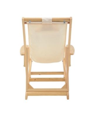 Romantic Collection Canvas Sling Chair with Cup and Wine Holder