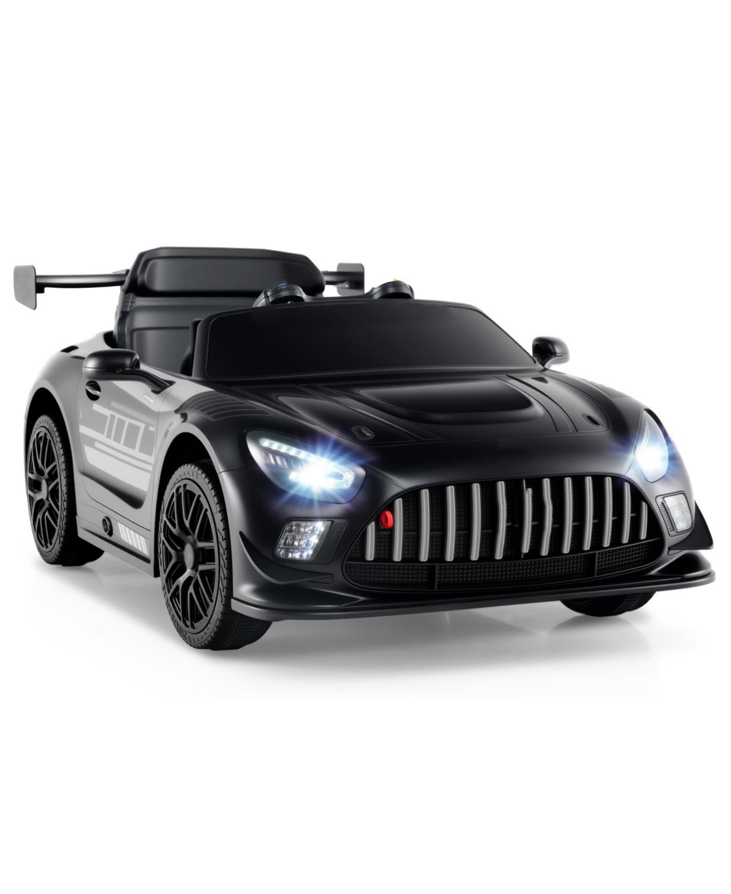Детская игрушка Slickblue GT3 Licensed 12V Adjustable-Speed Ride-On Car, 45"L x 26"W x 17"H, от 3 лет, цвет: Чёрный — фото 1