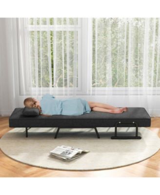 6-Position Convertible Sleeper Armchair Lounge Couch with Pillow