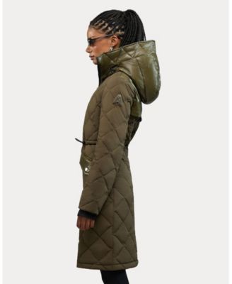 Women's Arly Elongated Hybrid Lightweight Puffer Coat