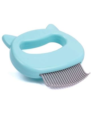 Pet Hair Removal Massaging Shell Comb Deshedding Brush Dematting Tool for Cats Dogs Bunnies