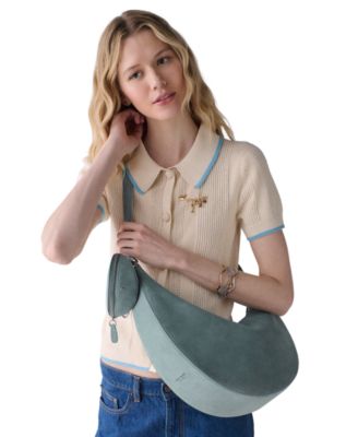 Duo Suede Large Crossbody Handbag