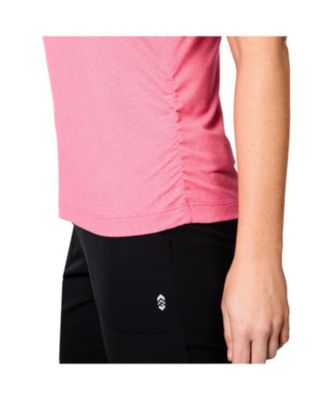 Women's Microtech Chill B Cool Shirred Crew Top