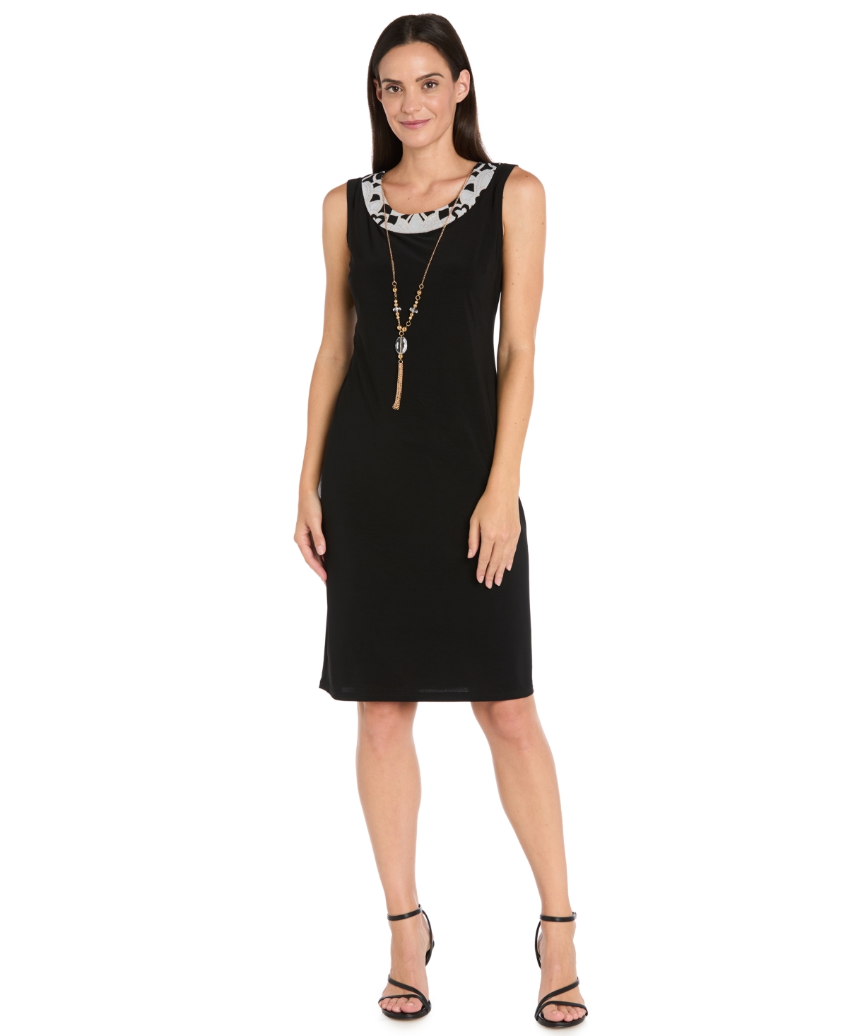 R & M Richards Petite Scoop Neck Dress and Bell Sleeve Jacket, 2-Piece Set