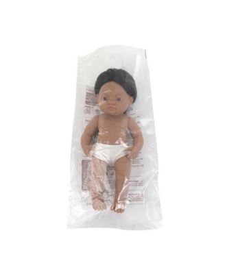 baby Doll 15'' Native American Boy (Polybag) - Made in Spain, Anatomically Correct, Quality, Inclusion, Vanilla scented