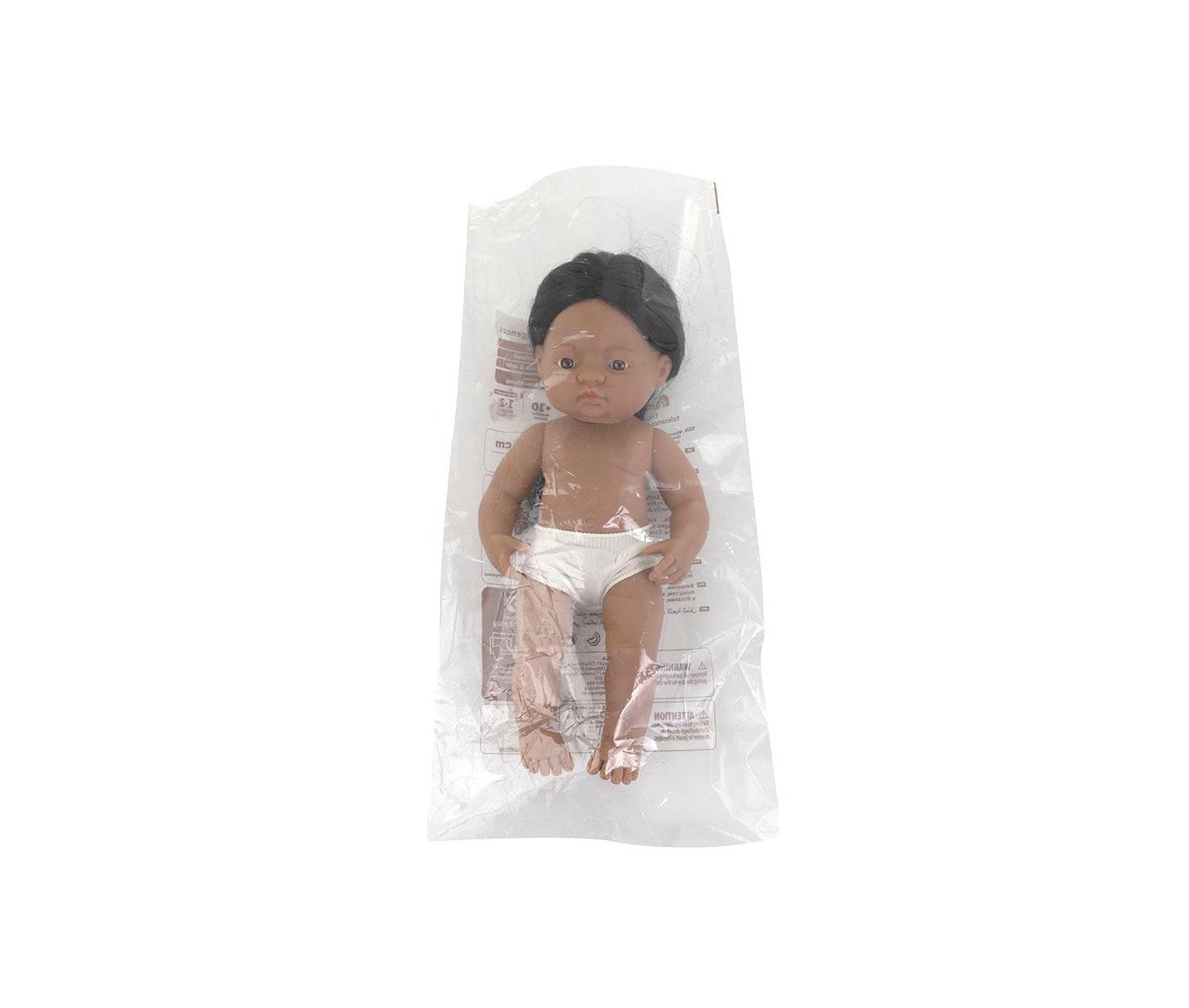 Детская кукла MINILAND Baby Doll 15'' Native American Boy (Polybag) - Made in Spain, Anatomically Correct, Quality, Inclusion, Vanilla scented, цвет: Dark Skin — фото 2
