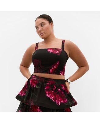 Women's Bianka Bloom Print Crop Top