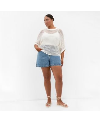 Women's Crochet Knit Resort Top