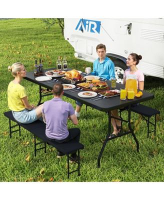 Portable Folding HDPE Table with Carrying Handle