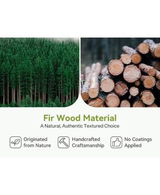 Solid Wood Nightstand with 3-Drawers,  Side Table, Assembly Wooden Bedside Table