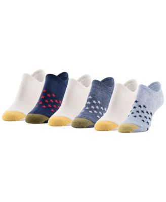 Women's Americana Invisible Socks, 6-Pack