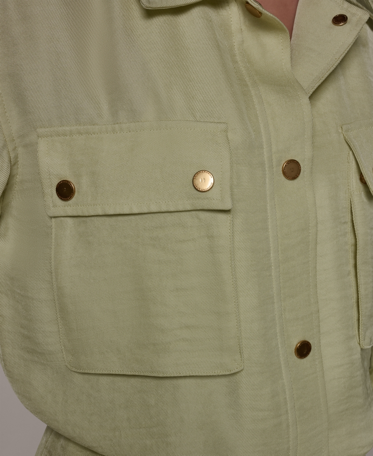 Donna Karan New York Petite Relaxed-Fit Collared Jacket