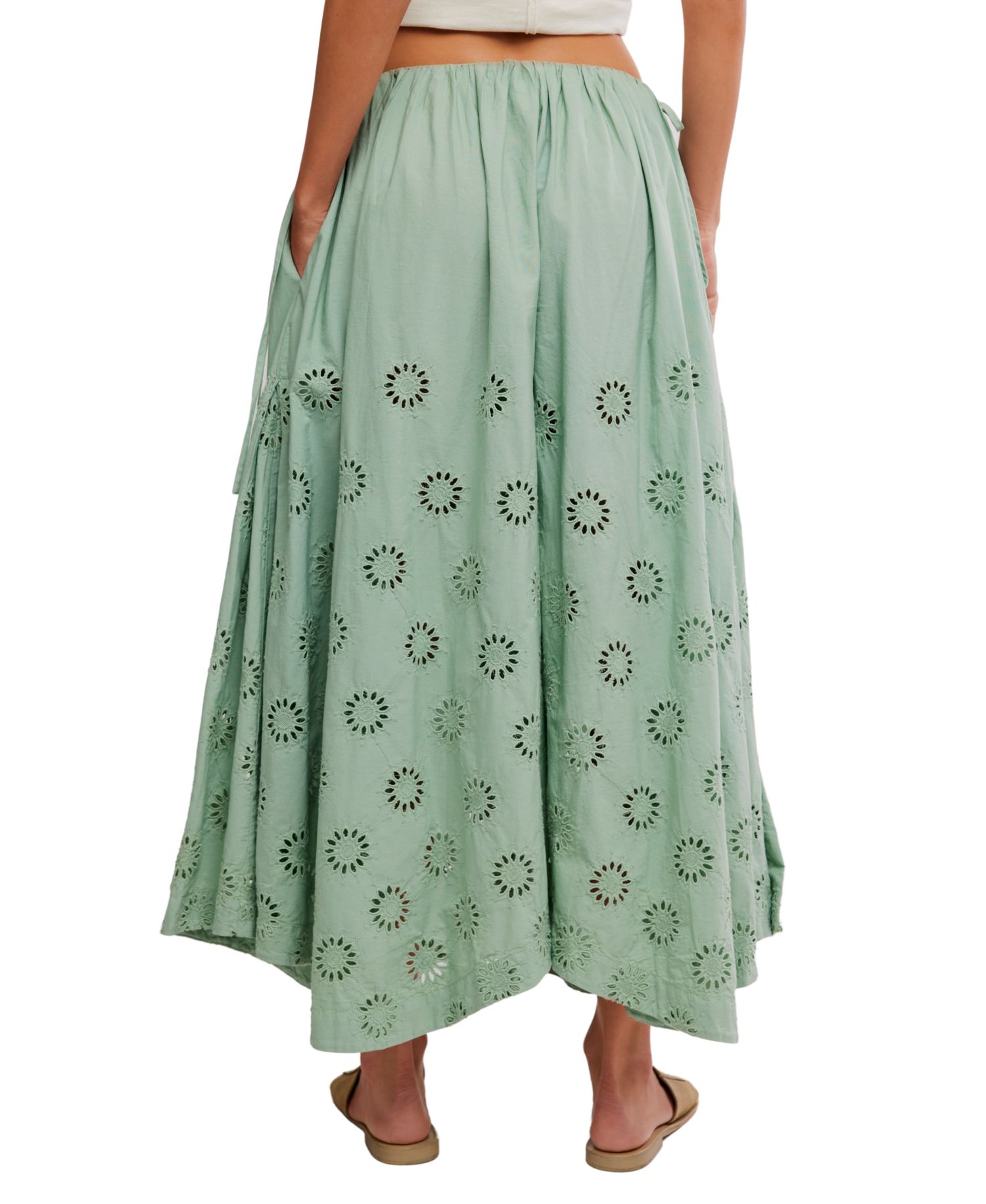 Women's Sweet Serenade Wide-Leg Cotton Pants