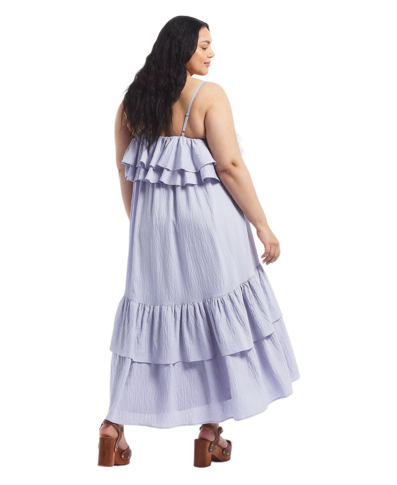 Women's June and Vie High-Low Ruffled Hem Maxi Dress