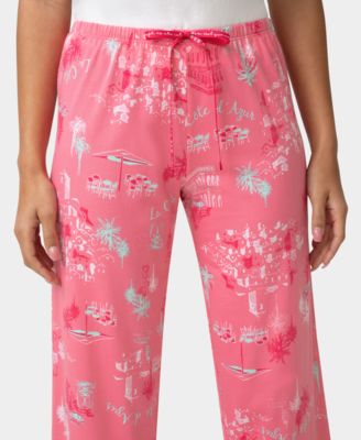 Women's Printed Capri Mid-Rise Pants