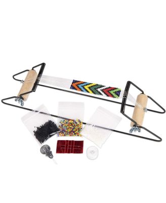 Metal Bead Loom Kit Thread 18 Glass Beads Bracelets Necklaces Belts