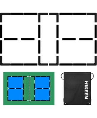 Court Lines Marker Kit Anti-Slip and Wind-Resistant Throw Down Markers 28pcsr 84pcs, Pickleball Net Court for Outdoor Indoor Court