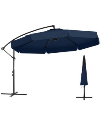 10 ft Patio Cantilever Umbrella with Cover and Tilt Adjustment