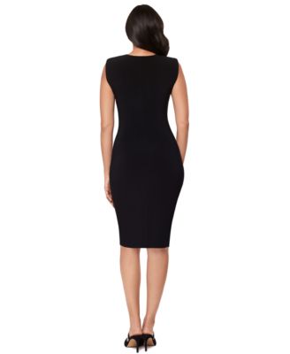 Women's Twist-Front V-Neck Dress