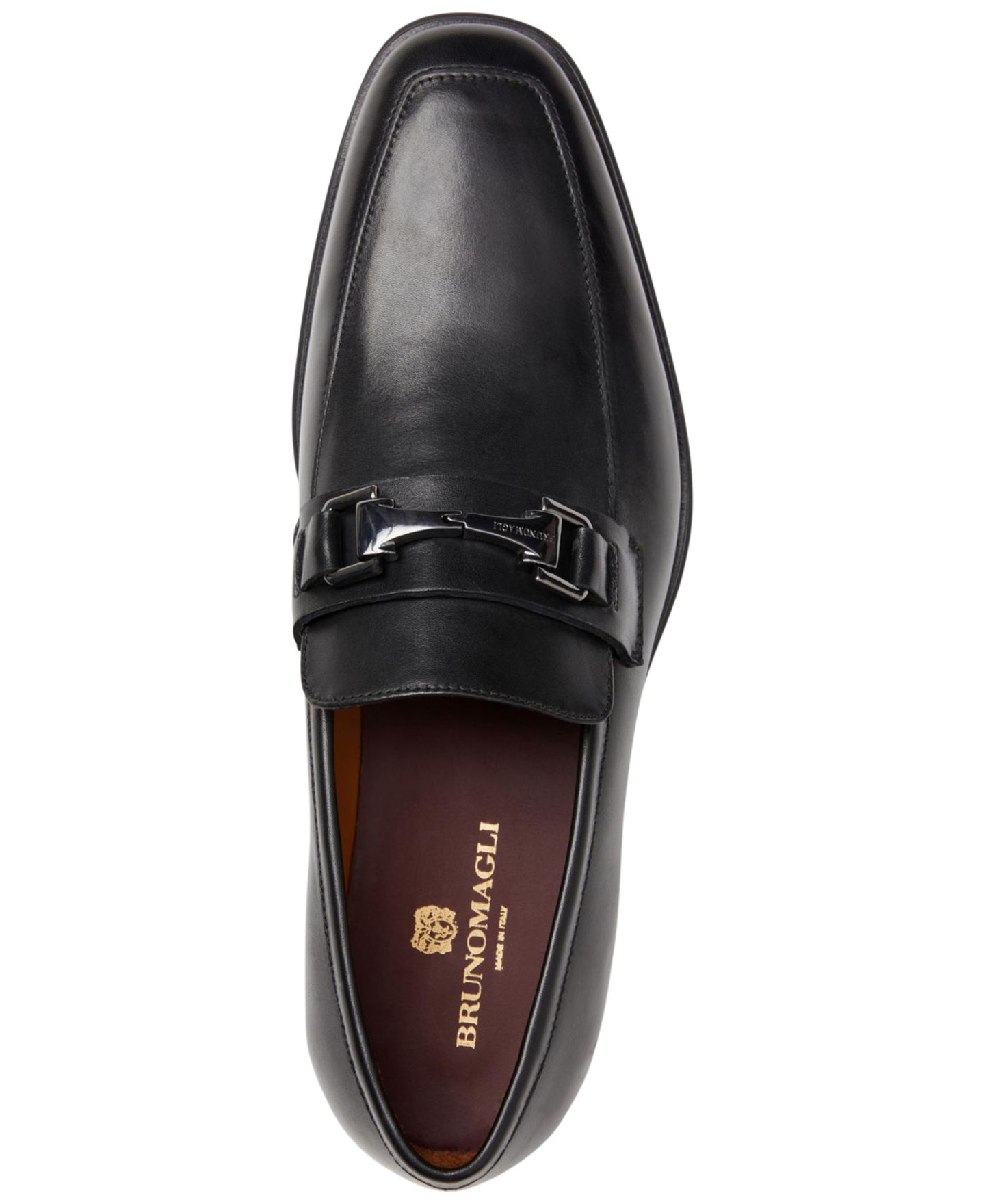 Мужские туфли Bruno Magli Raging Bit Slip-On, цвет: Чёрный — фото 4