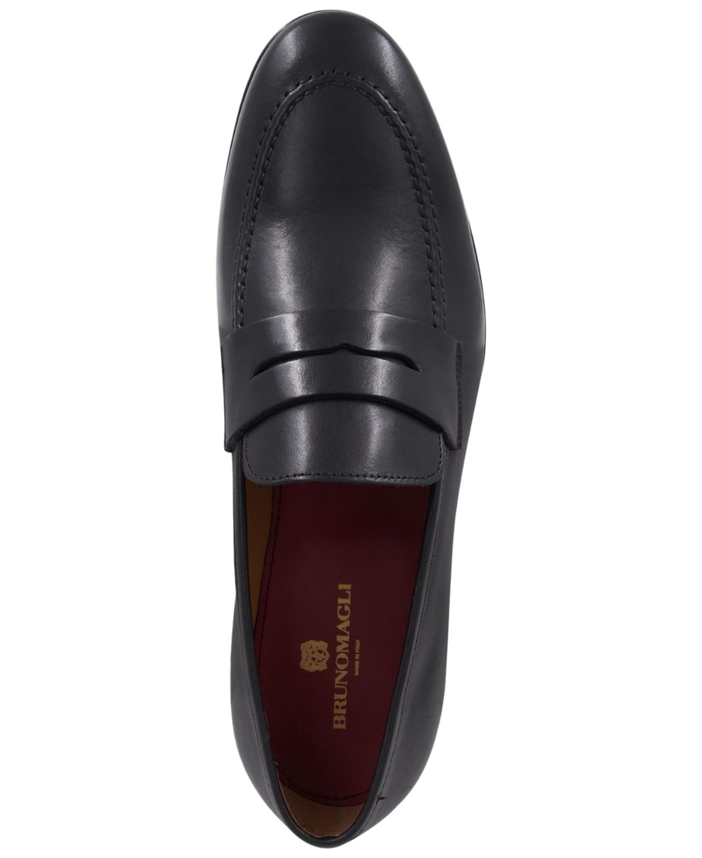 Мужские туфли Bruno Magli Preston Slip-On Penny, цвет: Чёрный — фото 4