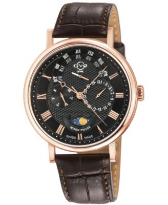 Men's Maestro Swiss Quartz Italian Leather Strap Watch