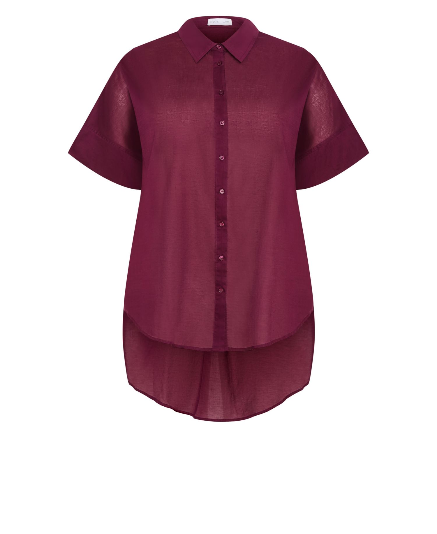 Plus Size Lola Longline Cotton Shirt