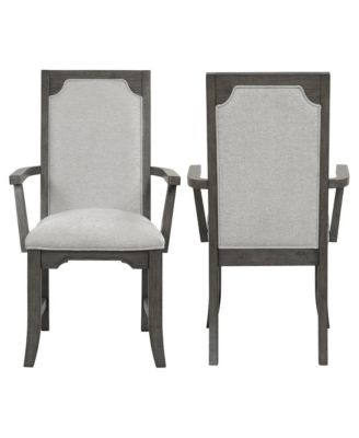 Lisbon Wood Dining Arm Chair in (Set of 2)