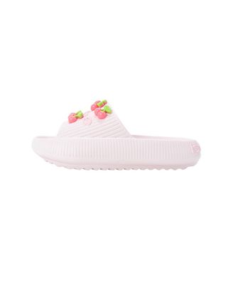 Girls Girls  EVA Slide - Lightweight Comfy Slide Sandals with Cherry Charms