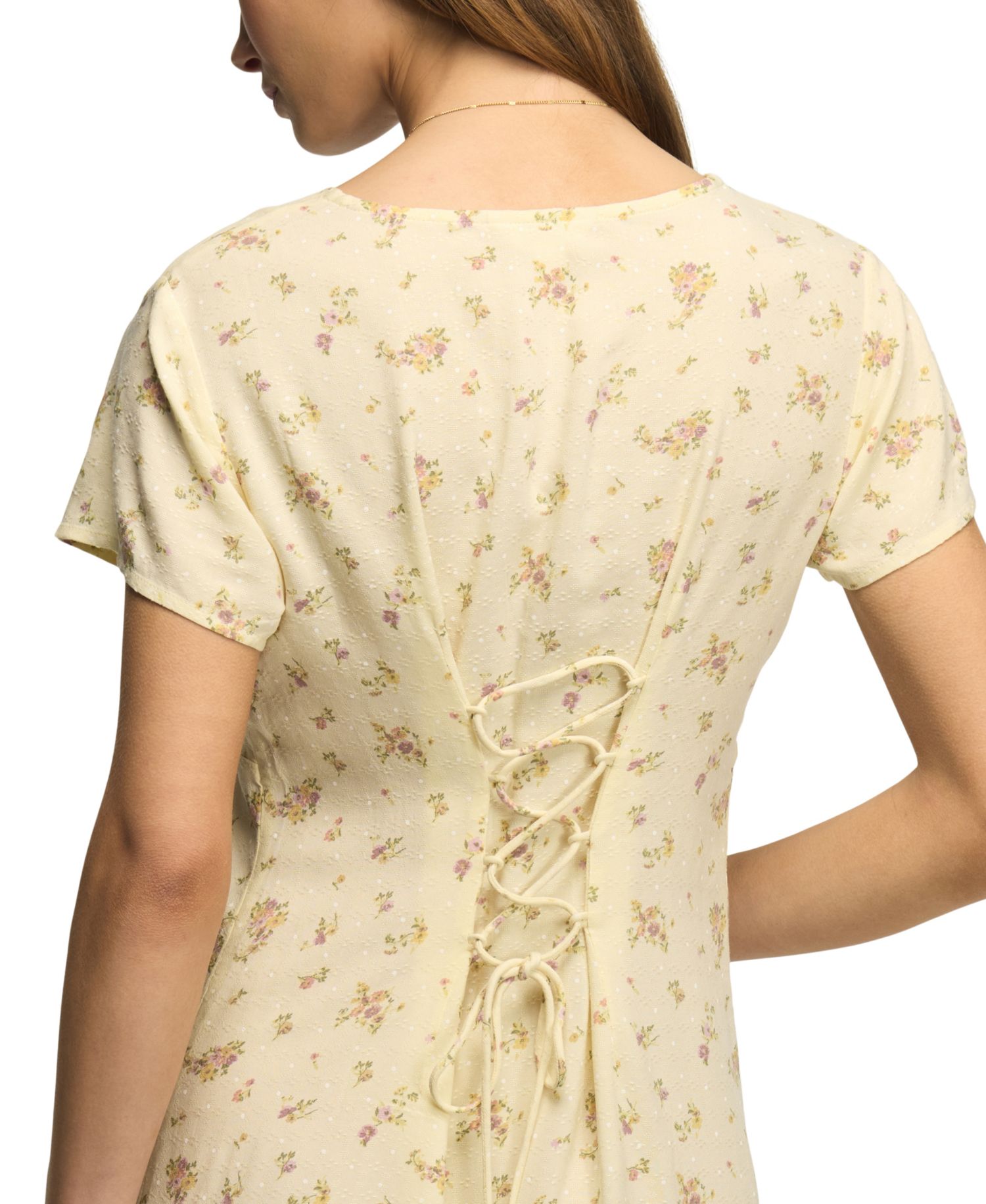 Women's Printed V-Neck Mini Slip Dress