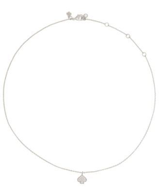 Cubic Zirconia Boxed Pave Mini Pendant Necklace