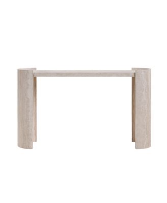 53.15in Faux Mars Marble Narrow Console Table Modern Entryway Sofa Table