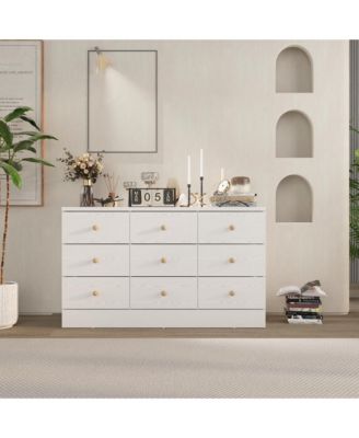 Elegant Dresser With 9 Drawers
