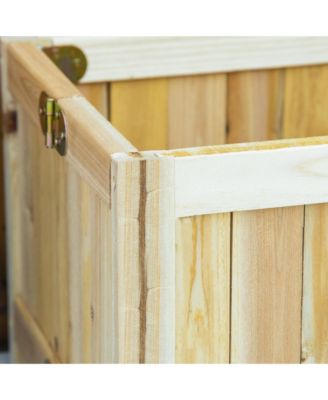 Foldable Raised Garden Bed Elevated Planter Flower Planting Box