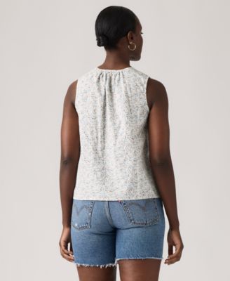 Women's Luella Sleeveless Tie-Neck Blouse