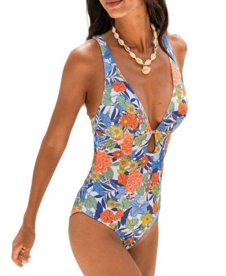 Women's Classic One-Piece Swimsuit with Back O-Ring Detail