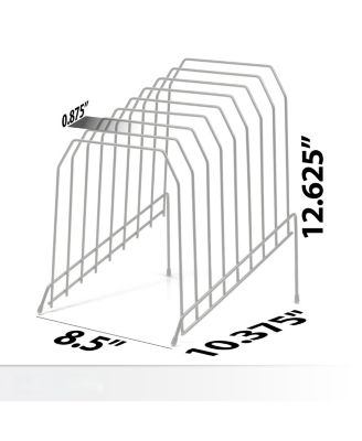 Large Incline Wire Organizer 8 Compartment