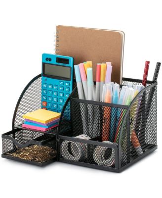 Mesh Desk Organizer Pen Pencil Holder
