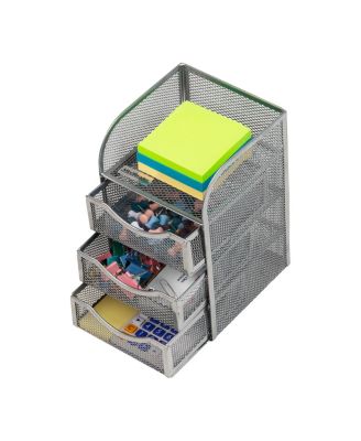Mesh Binder Clip Basket Office Storage